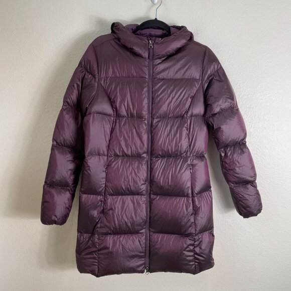 Eddie Bauer Womens Medium Down EB550 Puffer Coat Luna Peak Parka Hooded Jacket - Picture 1 of 11